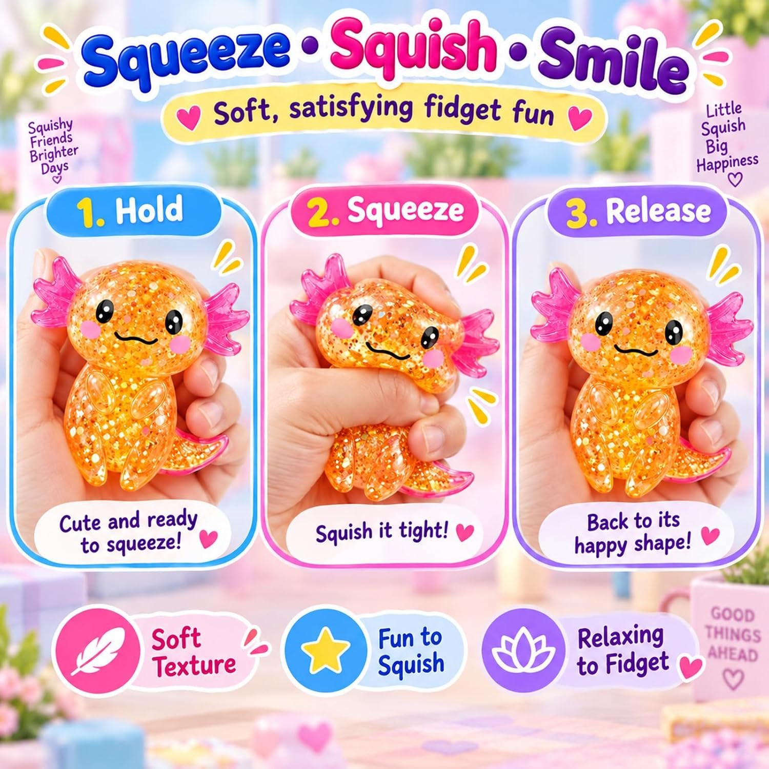 Halloween Ghost & Axolotl Squishy Toy Sets - Image 7
