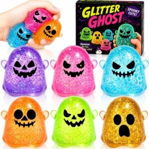 Halloween Ghost & Axolotl Squishy Toy Sets