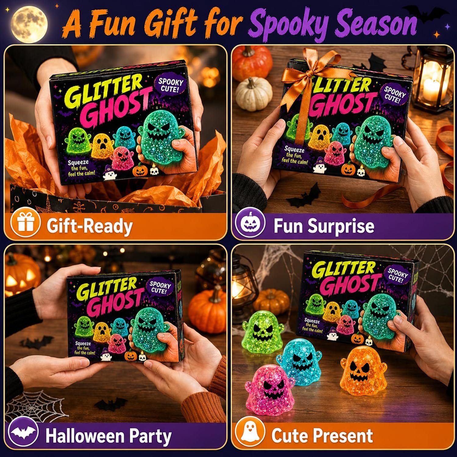 Halloween Ghost & Axolotl Squishy Toy Sets - Image 17
