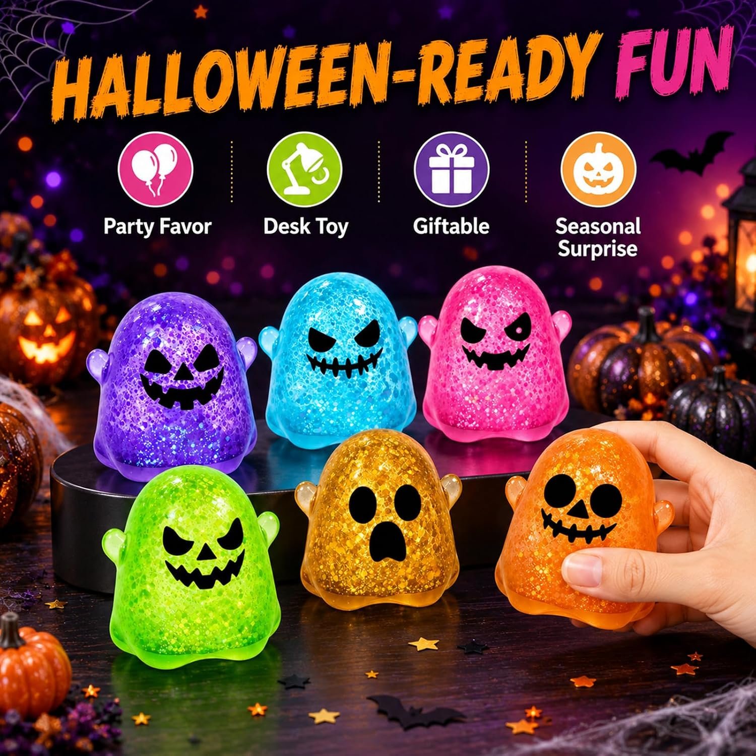 Halloween Ghost & Axolotl Squishy Toy Sets - Image 15