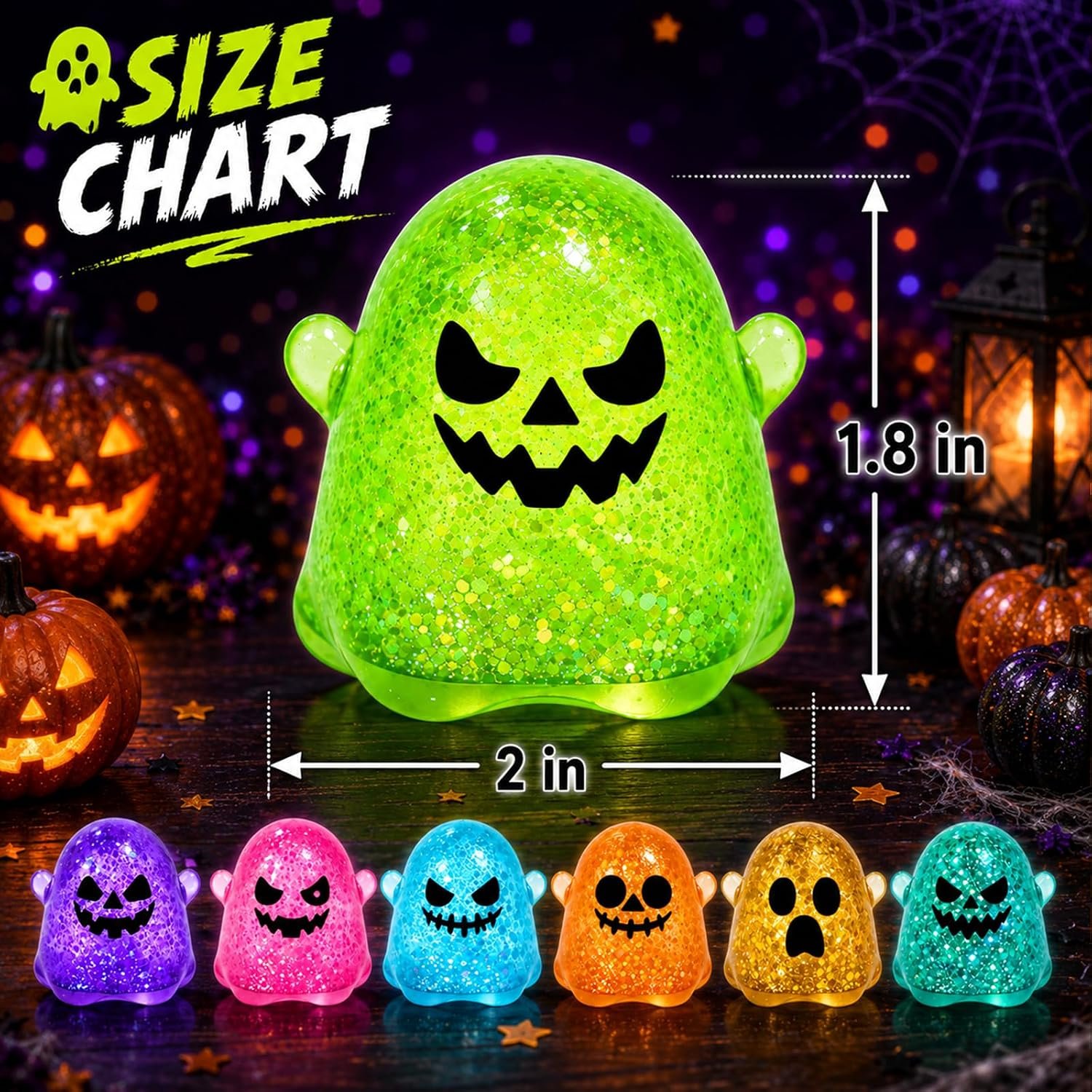 Halloween Ghost & Axolotl Squishy Toy Sets - Image 12