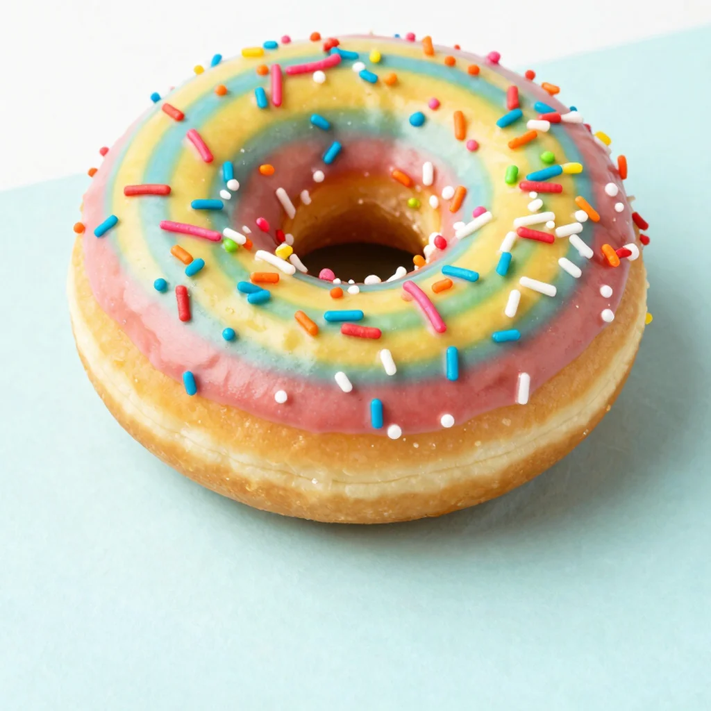 Rainbow Donut Jumbo Squishy
