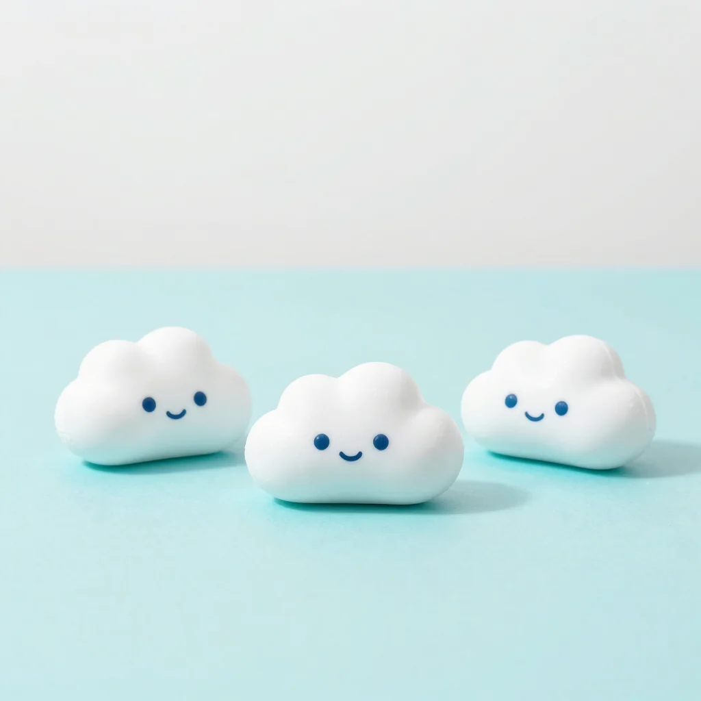 Milky Cloud Mini Squishy Trio